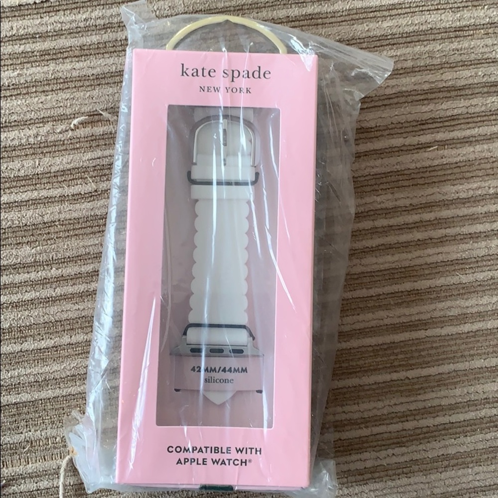 Kate spade silicone Apple Watch band for 42/44mm.